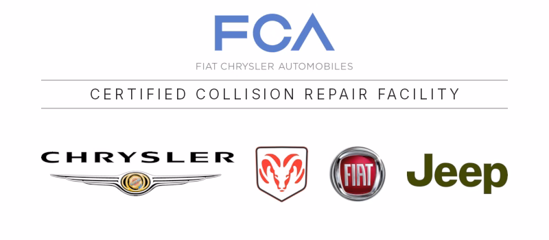 FCA Certified and Approved Body Shop for Collision Repair